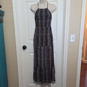 Hippie Rose Black and White Maxi Dress